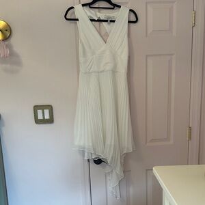 Max & Cleo White Asymmetrical Dress